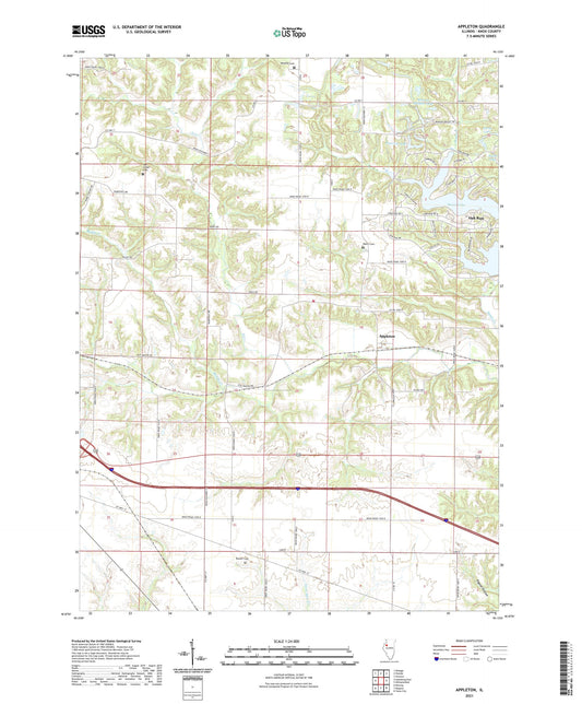 Appleton Illinois US Topo Map Image