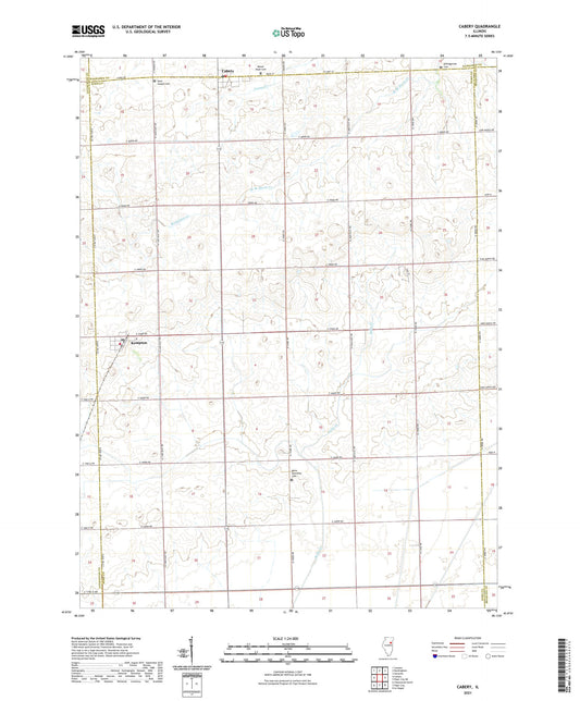Cabery Illinois US Topo Map Image