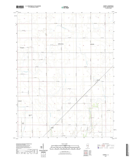 Cadwell Illinois US Topo Map Image