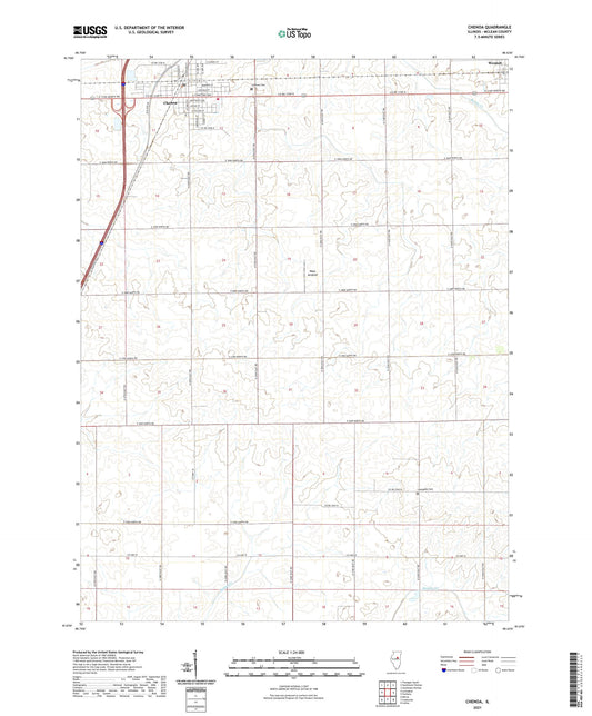 Chenoa Illinois US Topo Map Image