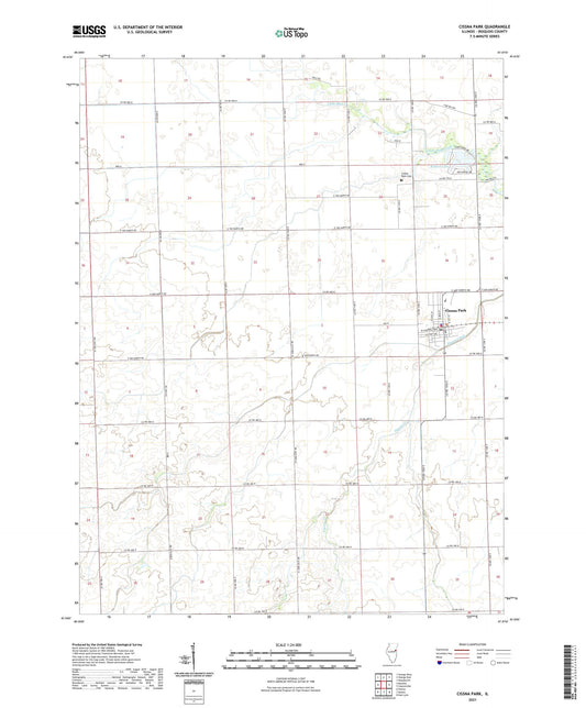 Cissna Park Illinois US Topo Map Image