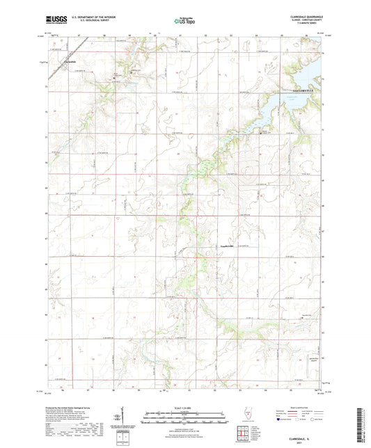 Clarksdale Illinois US Topo Map Image