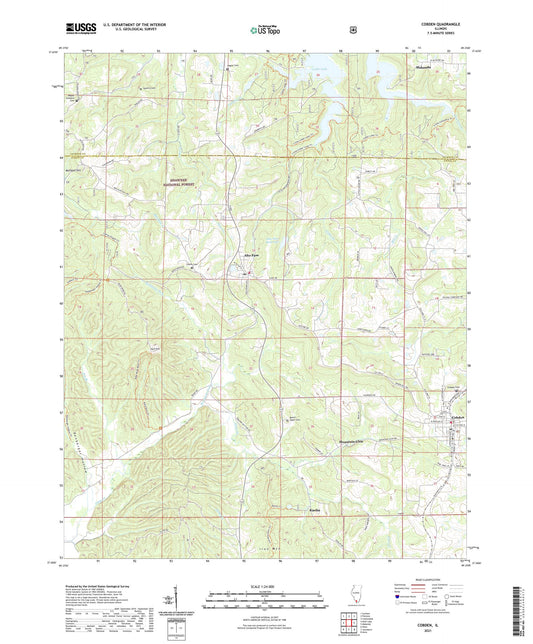 Cobden Illinois US Topo Map Image