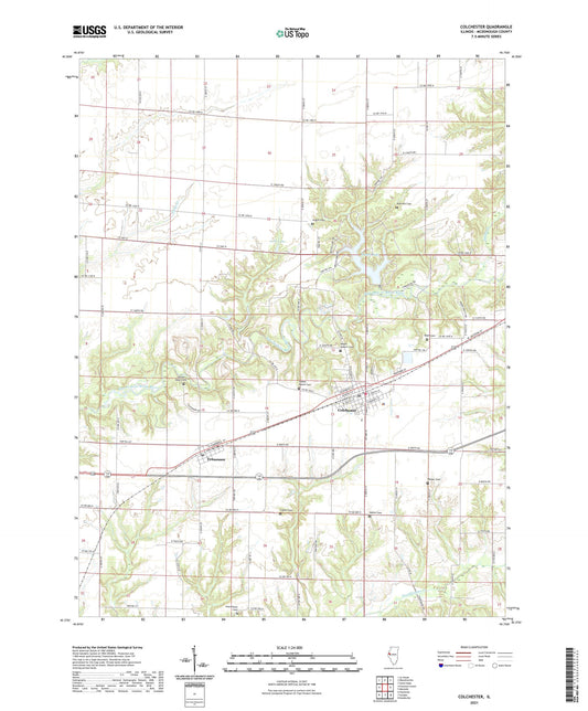 Colchester Illinois US Topo Map Image