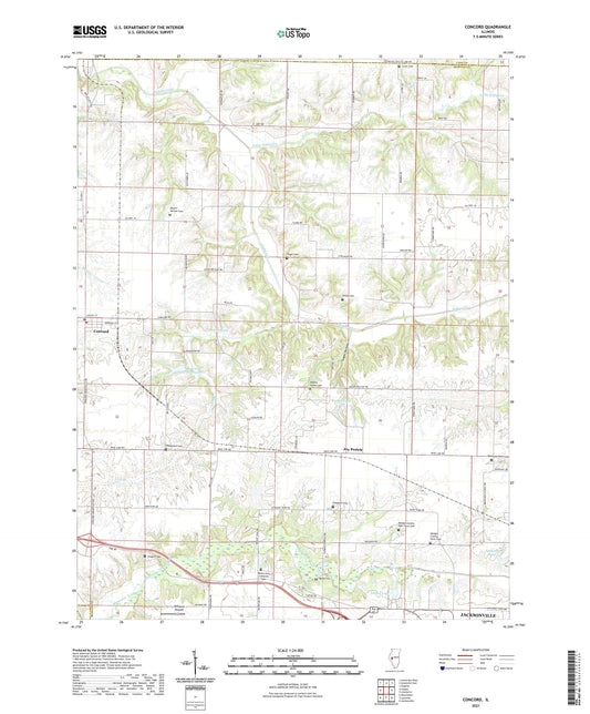 Concord Illinois US Topo Map Image