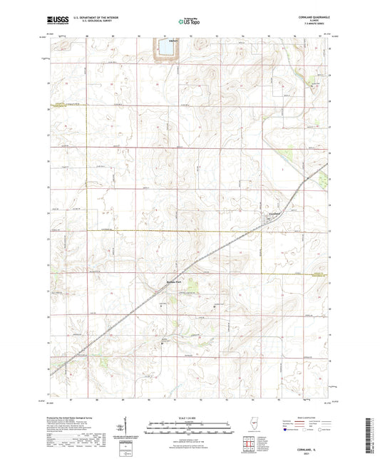 Cornland Illinois US Topo Map Image