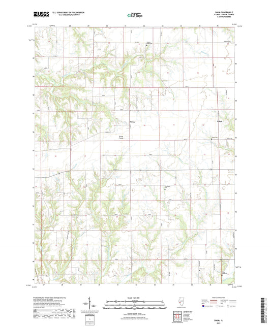 Daum Illinois US Topo Map Image