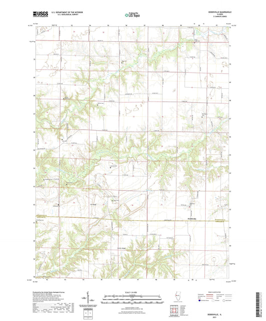 Doddsville Illinois US Topo Map Image
