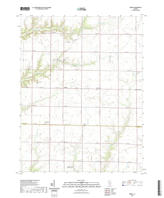 Eberle Illinois US Topo Map Image