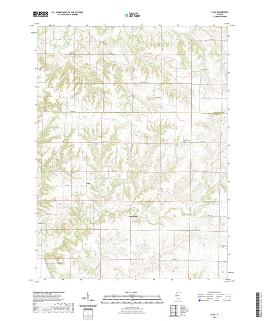 Eliza Illinois US Topo Map Image