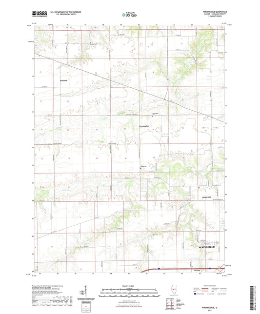 Farmingdale Illinois US Topo Map Image