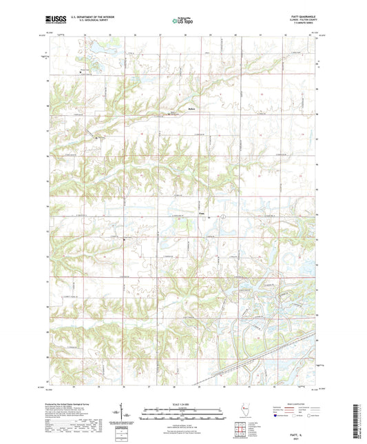 Fiatt Illinois US Topo Map Image