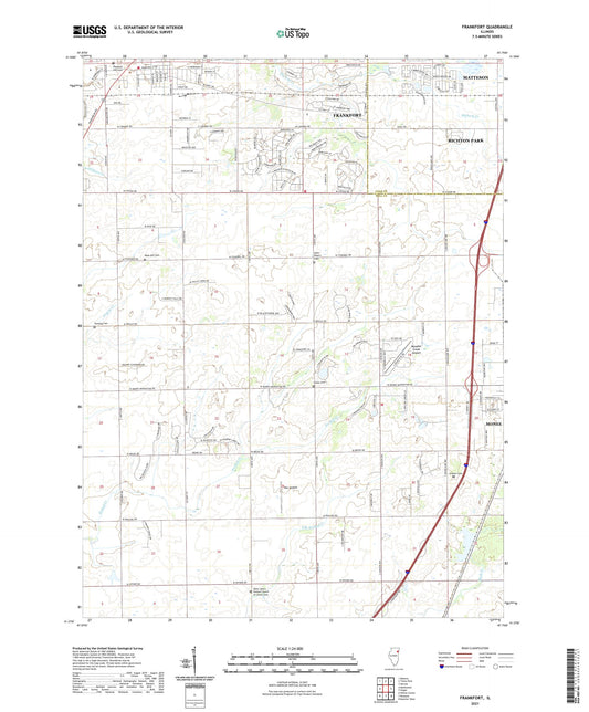 Frankfort Illinois US Topo Map Image
