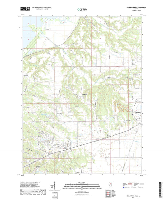 Germantown Hills Illinois US Topo Map Image