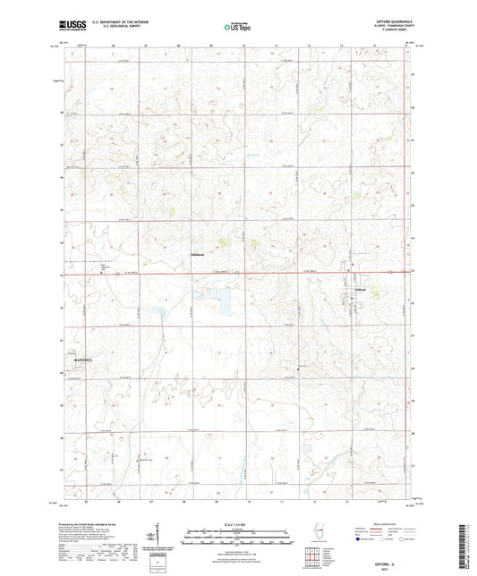 Gifford Illinois US Topo Map Image