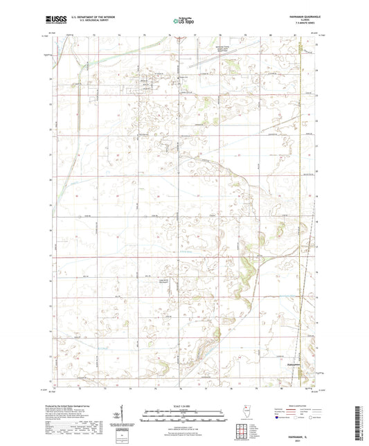 Hahnaman Illinois US Topo Map Image