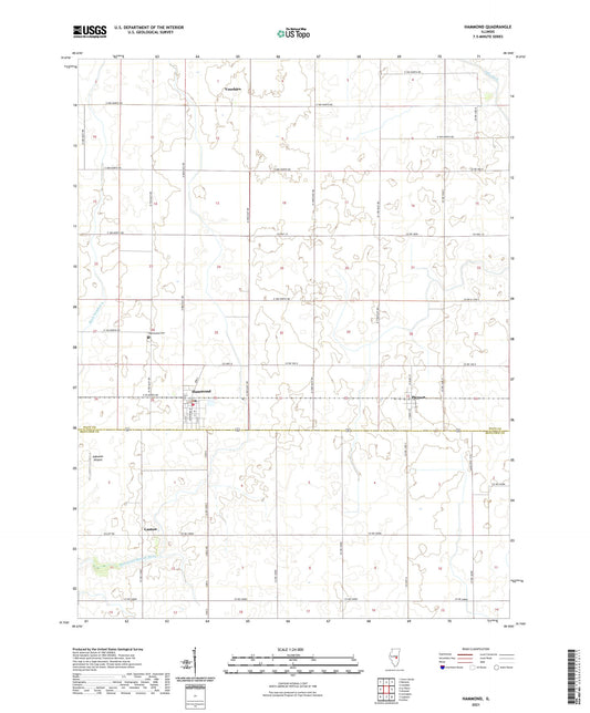 Hammond Illinois US Topo Map Image