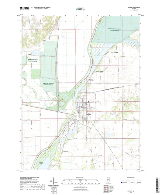 Havana Illinois US Topo Map Image