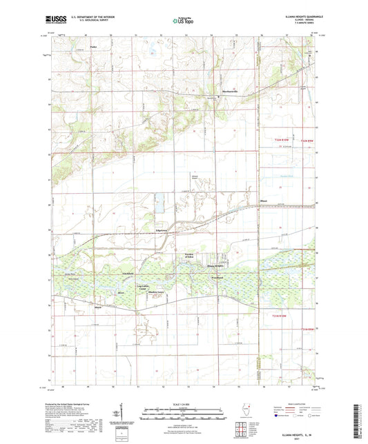 Illiana Heights Illinois US Topo Map Image