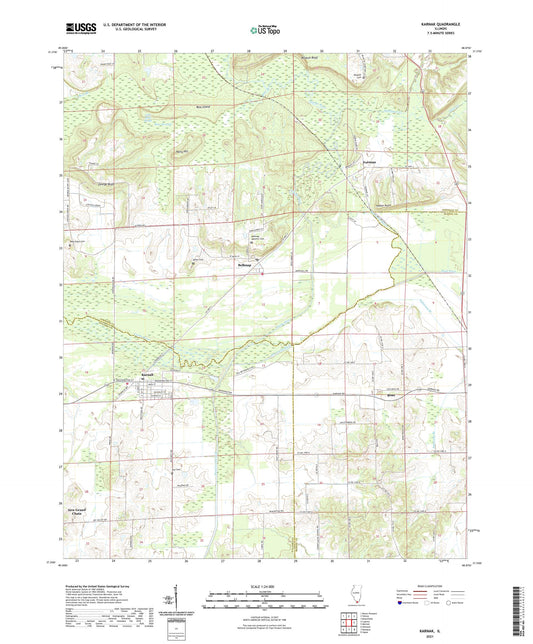 Karnak Illinois US Topo Map Image