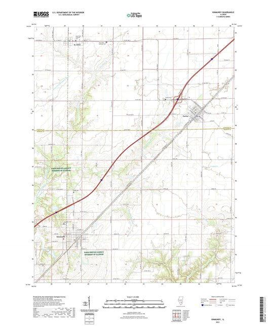 Kinmundy Illinois US Topo Map Image