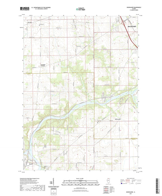 Kishwaukee Illinois US Topo Map Image