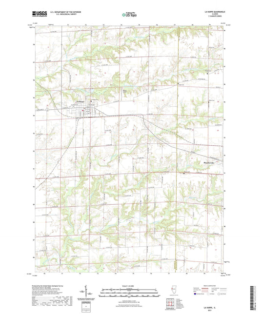 La Harpe Illinois US Topo Map Image