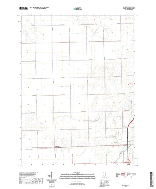 La Hogue Illinois US Topo Map Image