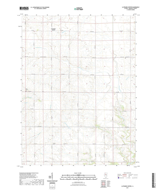 La Prairie Center Illinois US Topo Map Image