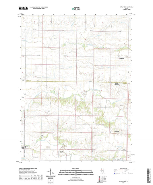 Little York Illinois US Topo Map Image