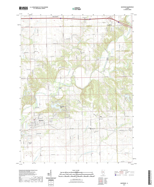 Mackinaw Illinois US Topo Map Image