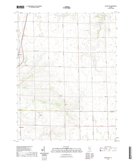 Macon East Illinois US Topo Map Image