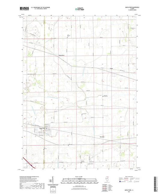 Maple Park Illinois US Topo Map Image