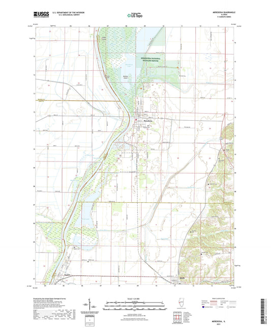 Meredosia Illinois US Topo Map Image