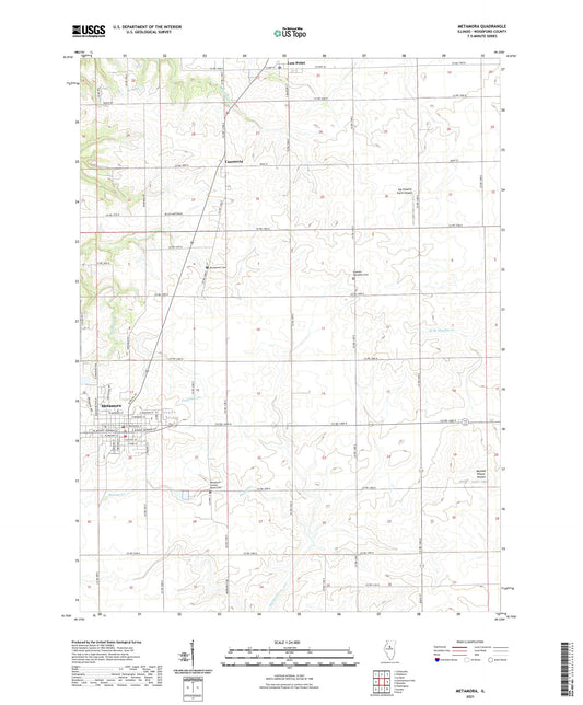 Metamora Illinois US Topo Map Image
