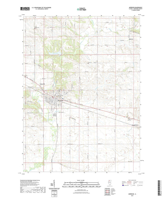 Morrison Illinois US Topo Map Image