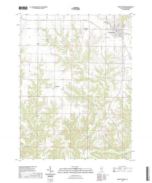 Mount Sterling Illinois US Topo Map Image
