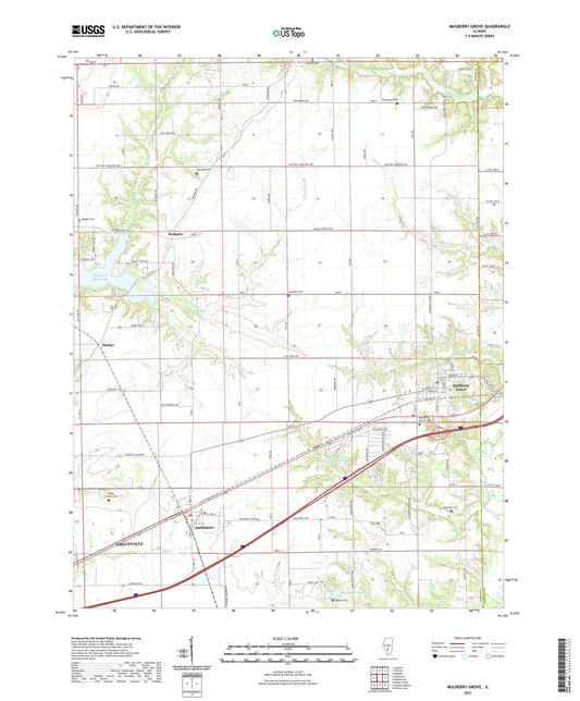Mulberry Grove Illinois US Topo Map Image