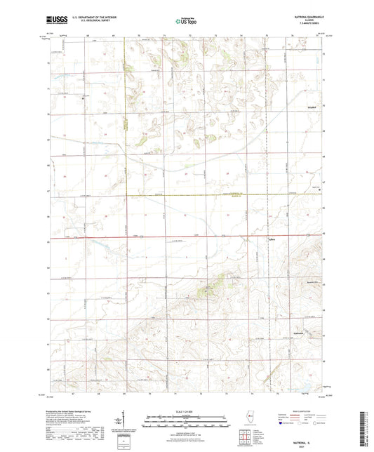 Natrona Illinois US Topo Map Image