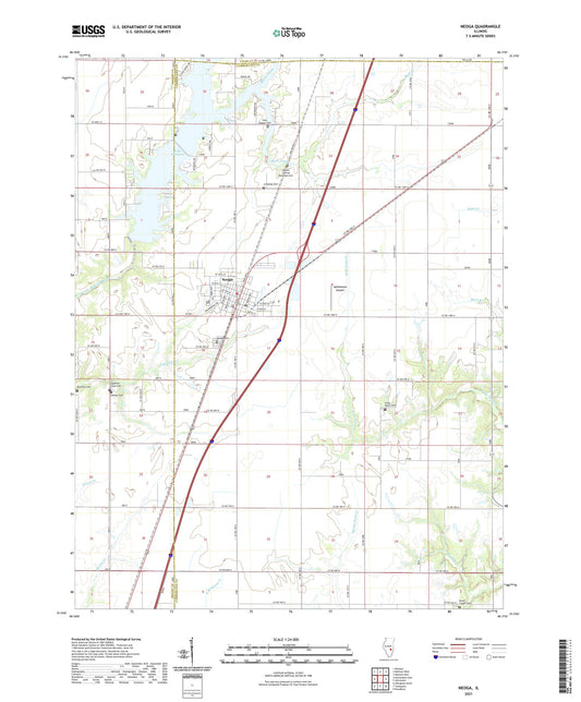 Neoga Illinois US Topo Map Image
