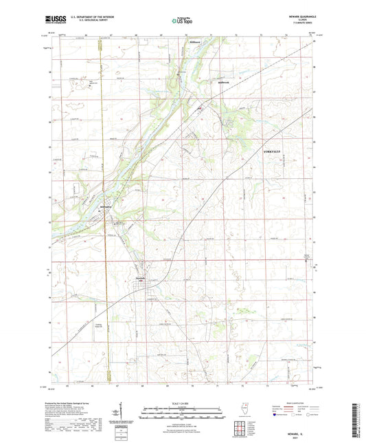 Newark Illinois US Topo Map Image