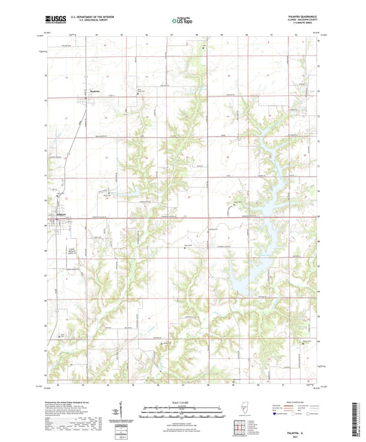 Palmyra Illinois US Topo Map Image