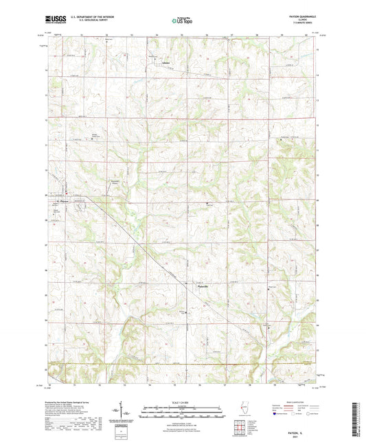 Payson Illinois US Topo Map Image