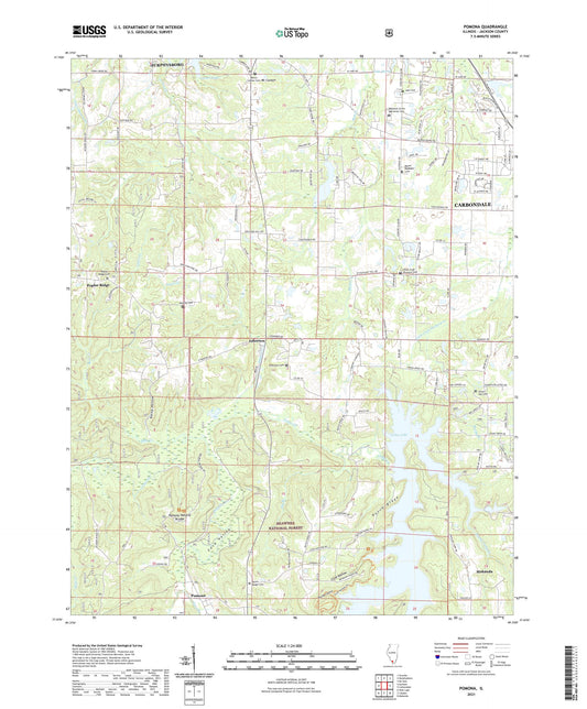 Pomona Illinois US Topo Map Image