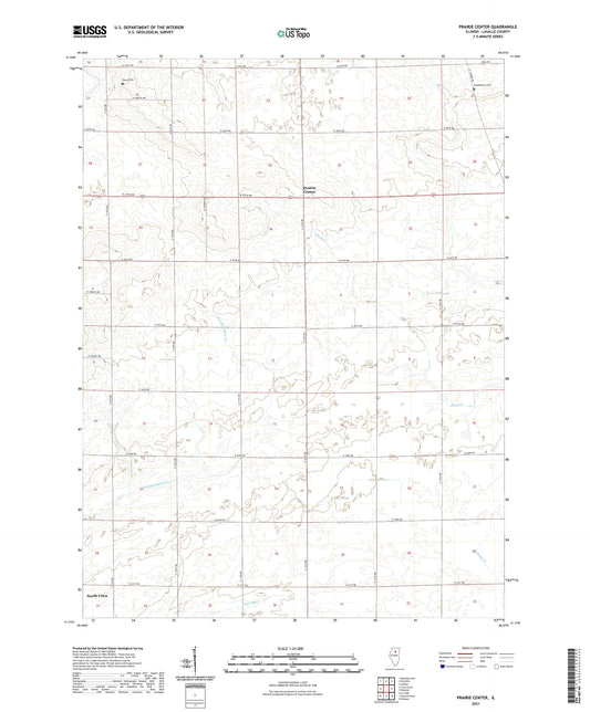 Prairie Center Illinois US Topo Map Image