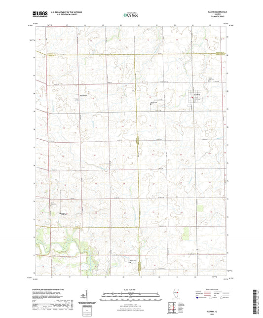 Rankin Illinois US Topo Map Image