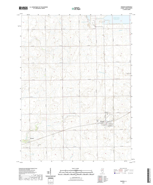 Ransom Illinois US Topo Map Image