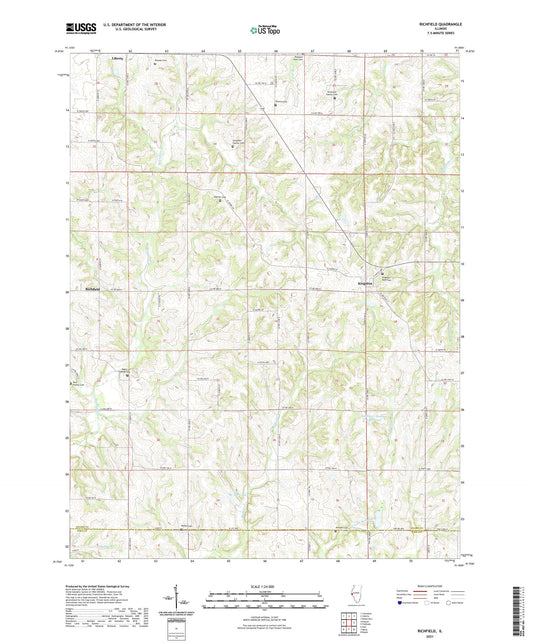 Richfield Illinois US Topo Map Image