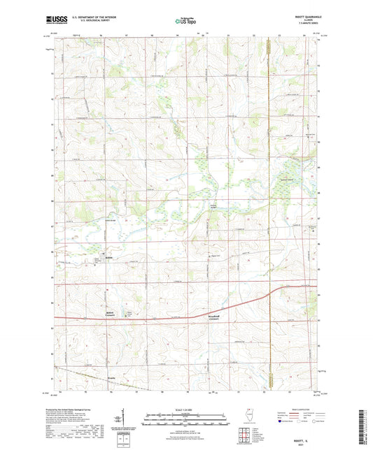 Ridott Illinois US Topo Map Image