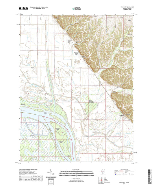 Rockport Illinois US Topo Map Image